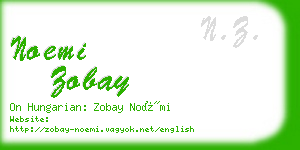 noemi zobay business card